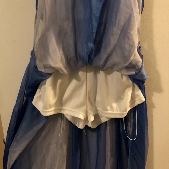 Fashion Nova Ombre Sheer Maxi Dress With Shorts - Picture 5 of 7